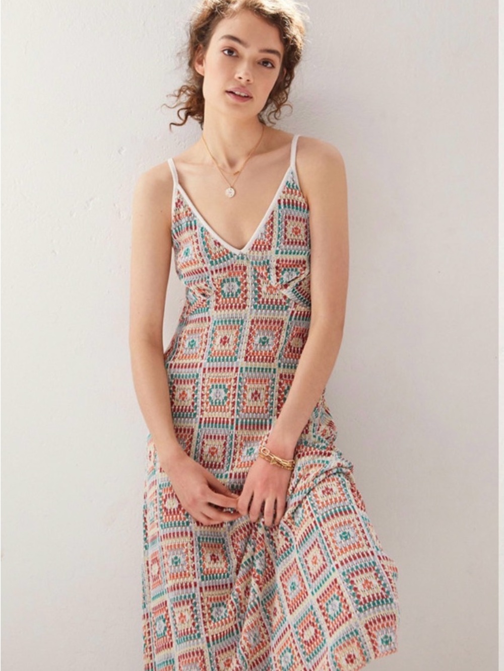 Crochet maxi dress